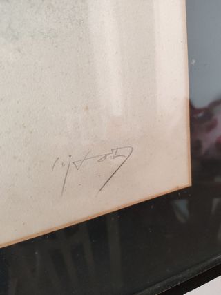 Litografia numerada de Cuixart 