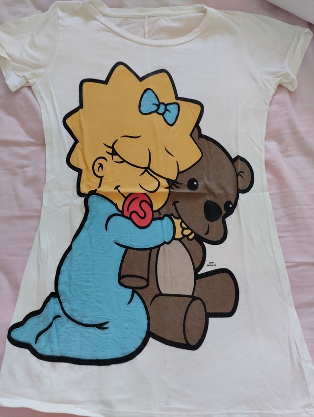 Cars Camiseta Oso Bershka Camiseta Manga Corta Maggie Simpsons De