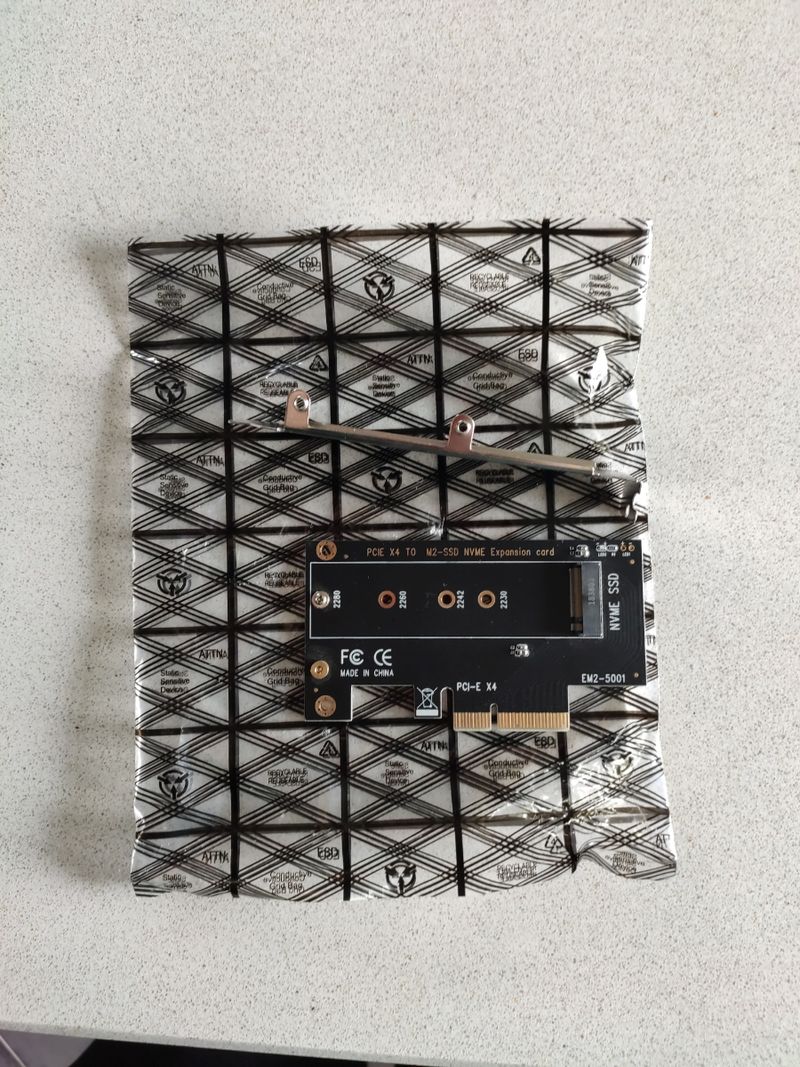 Adaptador m.2 nvme a pci