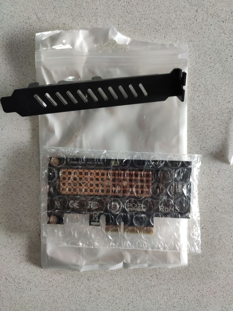 Adaptador m.2 nvme a pci