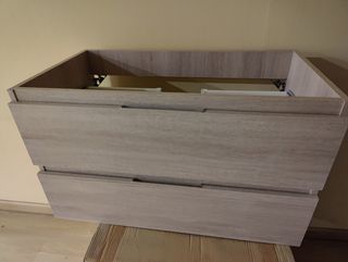 Mueble cuarto de baño 80cm dos cajones