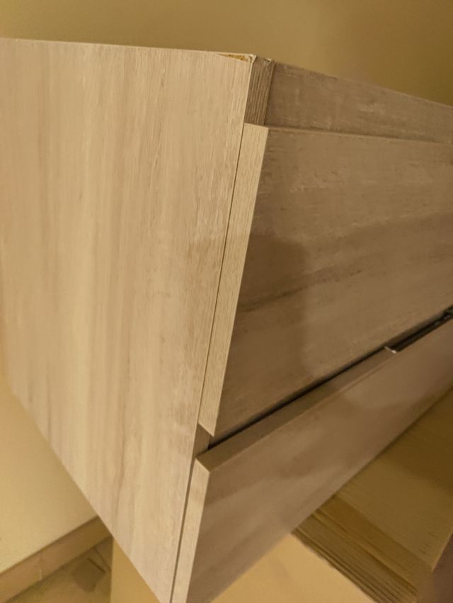 Mueble cuarto de baño 80cm dos cajones