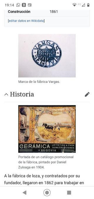 Vajilla antigua de porcelana