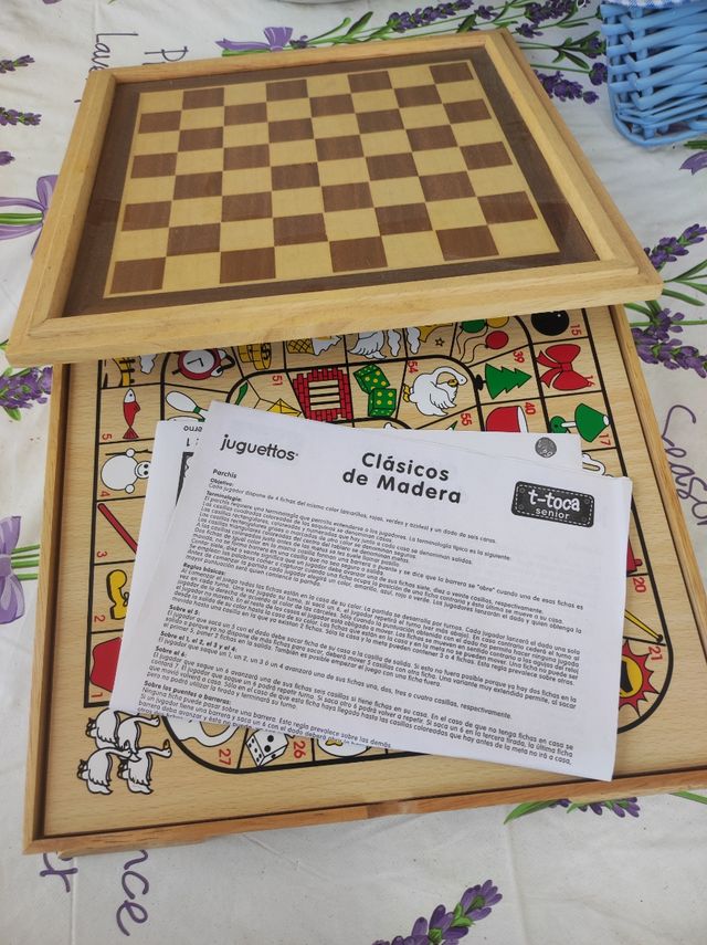 lote juegos mesa madera