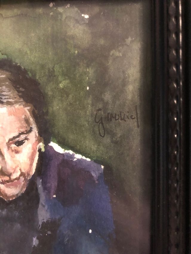 Acuarela pintura cuadro Guillermo Muriel