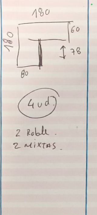 Mesas oficina. Material liquidación