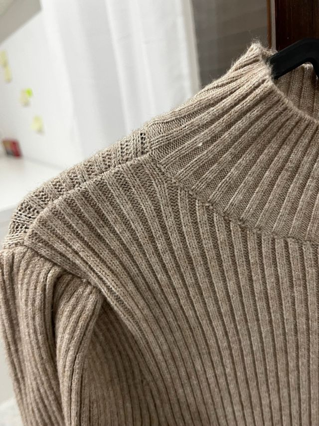 Abito only in lana maxipull beige