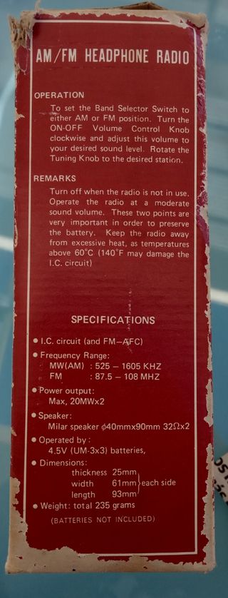 Auriculares con radio Vintage