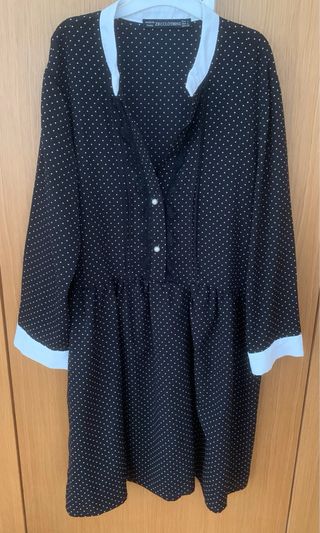 Vestido mujer topos talla L