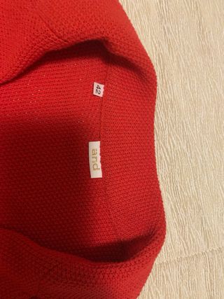 Giacca rossa cotone tasche a toppa And