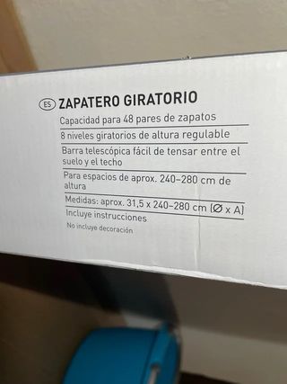 Zapatero vertical giratorio