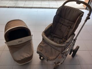 Carrito Bebecar (2 piezas - capazo y silla)