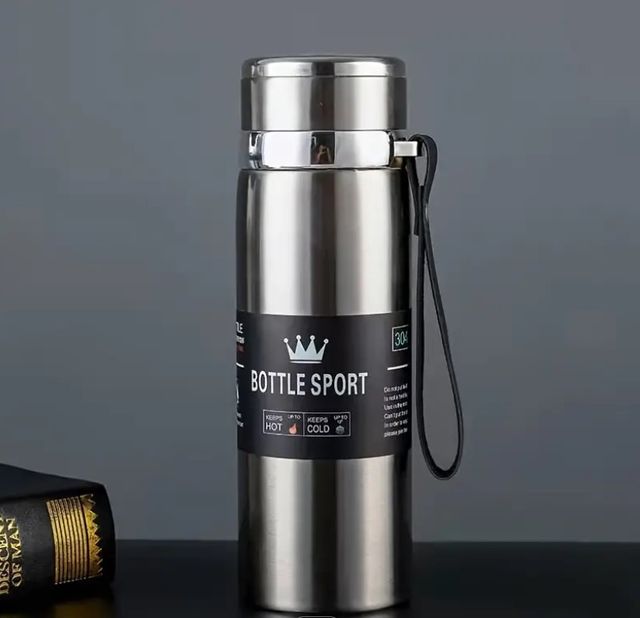 🔻➖76%🔻 Termo con colador de acero inoxidable