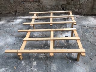 2 SOPORTES MADERA PARA BANDEJA DE DRENAJE 120x60