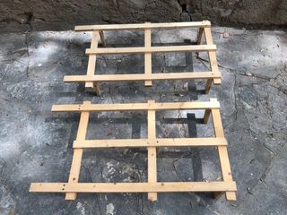 2 SOPORTES MADERA PARA BANDEJA DE DRENAJE 120x60