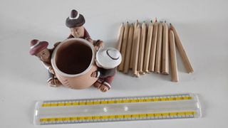 Porta pastelli - fatto a mano - artigianato.