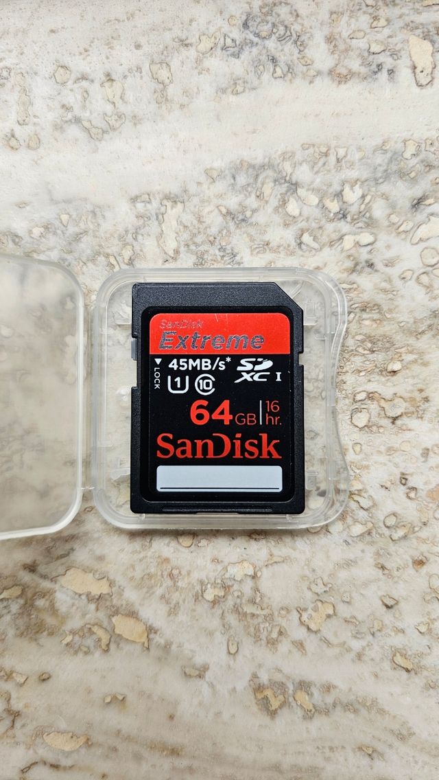 Sandisk Extreme pro 64GB 45 mbps SD Card