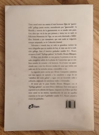 TEATRO VENATORIO Y COQUINARIO GALLEGO - LIBRO