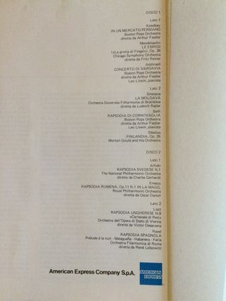 Raro Cofanetto 2 vinili musica classica “Paesaggi