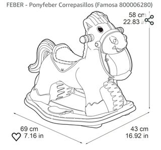 Pony balancín y correpasillos, Feber