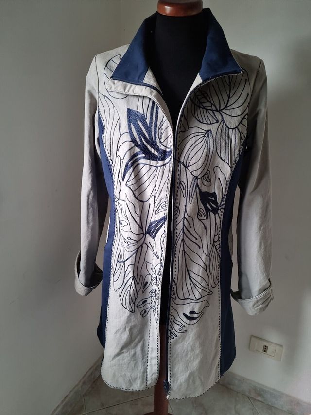 Cappotto Trench Donna St. Martins Ricamato Con Zip