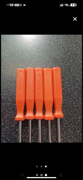 Lote de 5 destirnilladores planos stihl