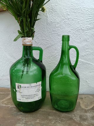 JUEGO DE 2 BOTELLAS VINTAGE