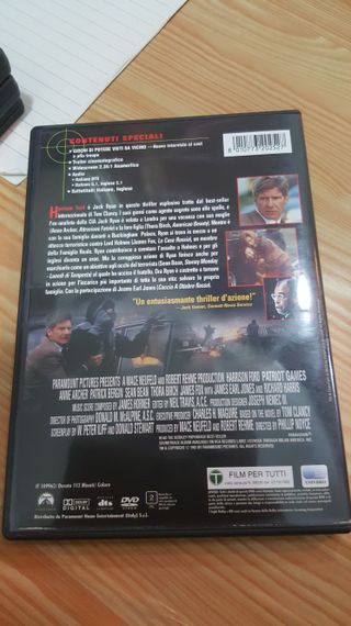 JACK RYAN - TUTTI I FILM DELLA SAGA IN DVD