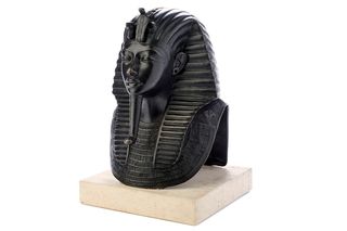 ESCULTURA-MÁSCARA BRONCE Tutankhamón