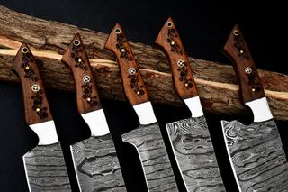 Set coltelli cucina/cuoco fatto a mano