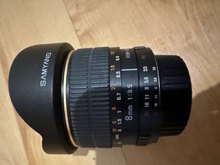 Objetivo samyang 8mm