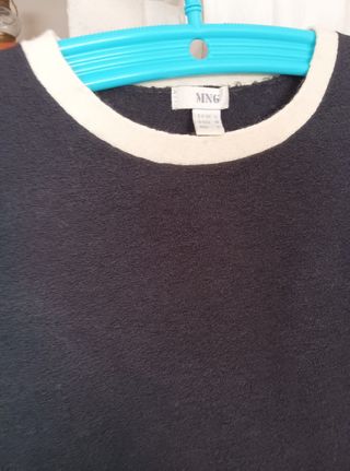 Jersey negro y blanco Mango