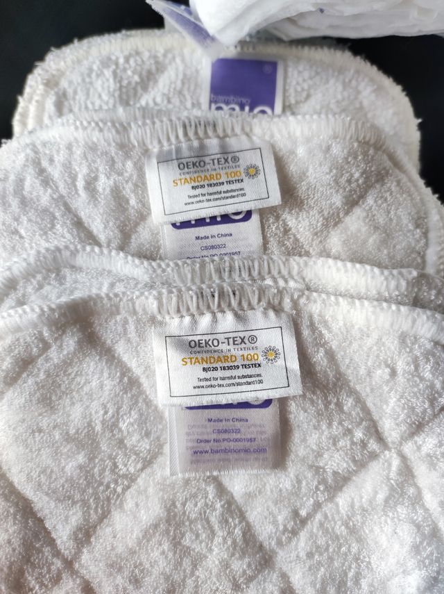 Pannolini lavabili con inserti come nuovi