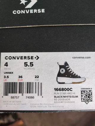 Converse run star hike.