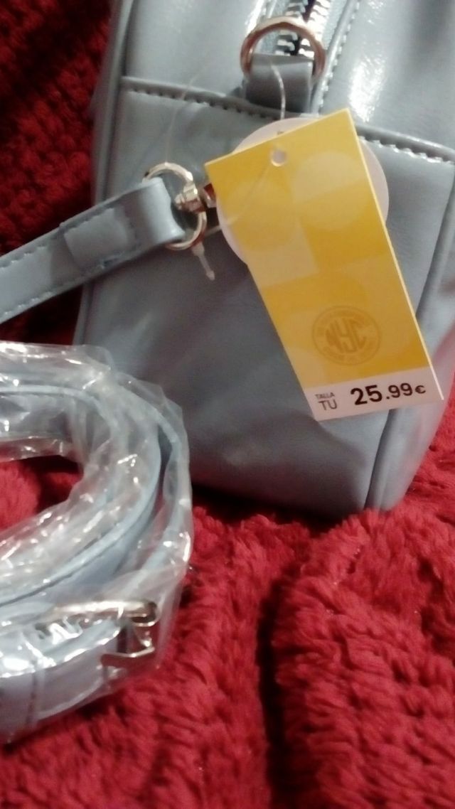 Bolso nuevo mini tote azul bebé