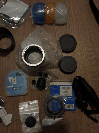 Material fotografia adaptadores filtros rotula