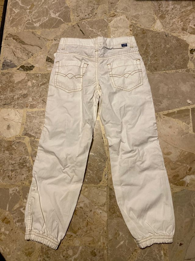 Pantaloni bianchi original marines 6 anni