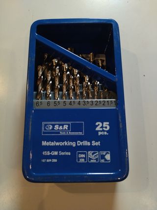 Juego de brocas S&R 25 piezas