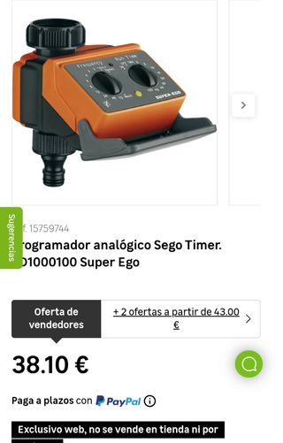 Lote 3 programadores de Riego 