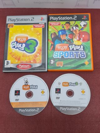 Lote 4 juegos PS2 Eye Toy