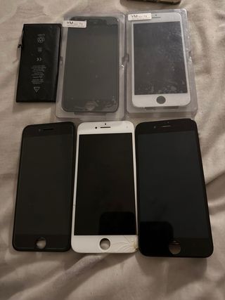 Lote de 2 iphones 8 negros :256GB y 64GB