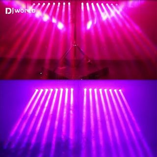 ✅️Pack 2 Barras de luz Led cabeza movil 8x12W 