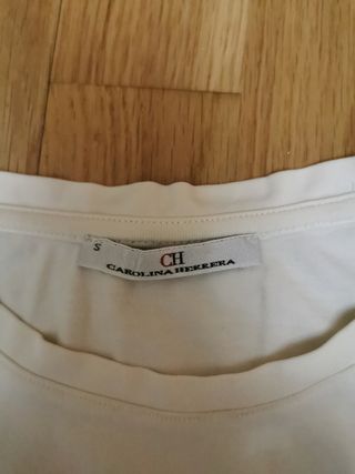 Camiseta beige CAROLINA HERRERA