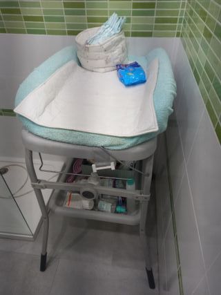 Bañera cambiador bebe