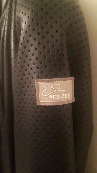 Giacca in pelle nera ragazzo 13 anni Yes Zee