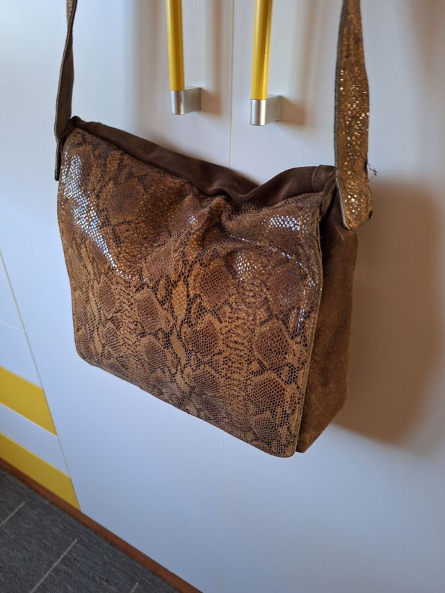 Borsa in camoscio vintage