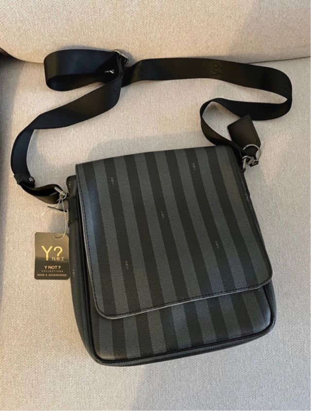 Borsello a tracolla nuovo colore grigio/nero 