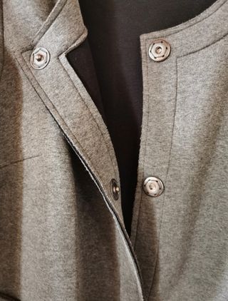 Cappotto grigio in felpa