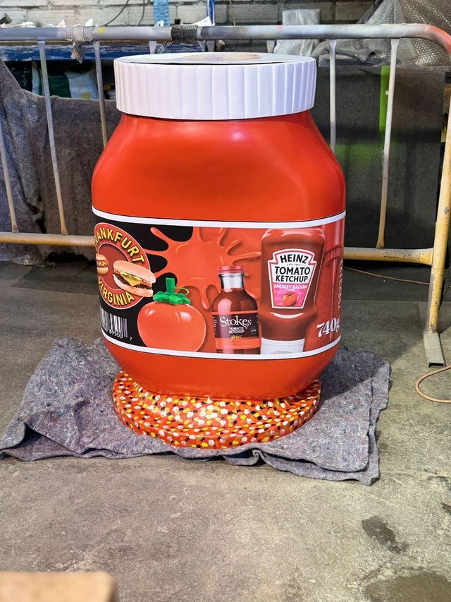 Papelera ketchup, mahonesa 