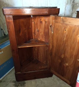 Mueble rinconera alacena antiguo s XIX